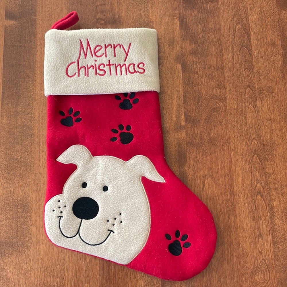 Felt Dog/Puppy Christmas Stocking